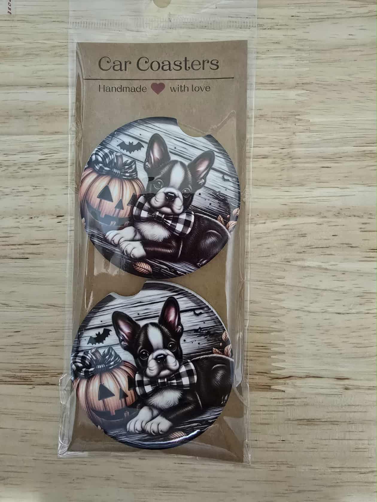 2 Pack Ceramic Car Coasters