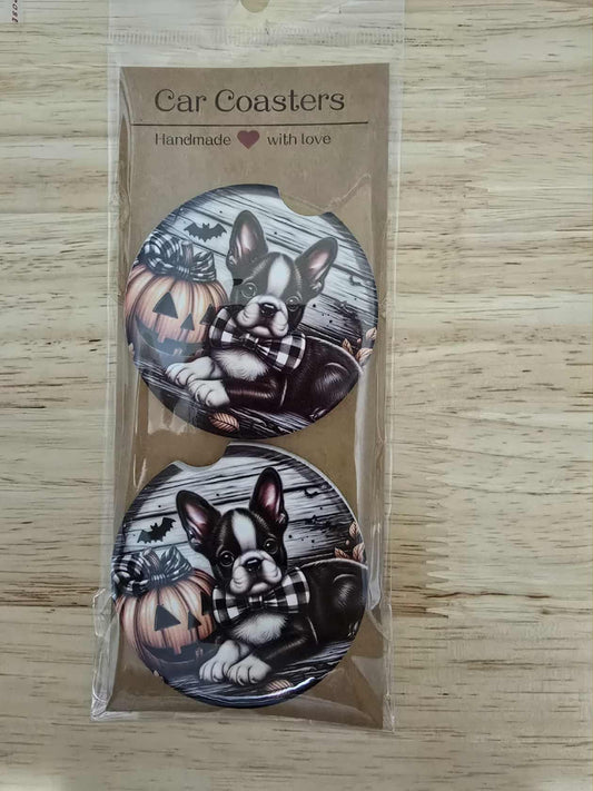 2 Pack Ceramic Car Coasters