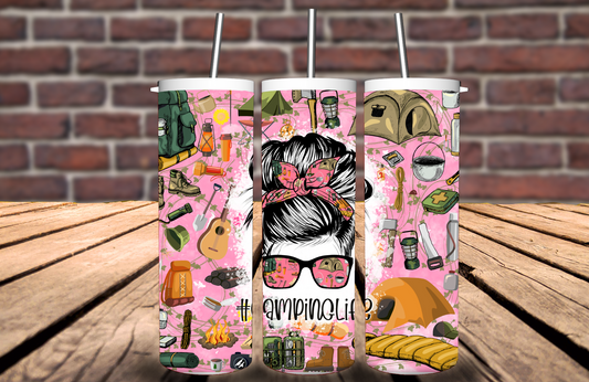 #CampingLife 20 oz Tumbler