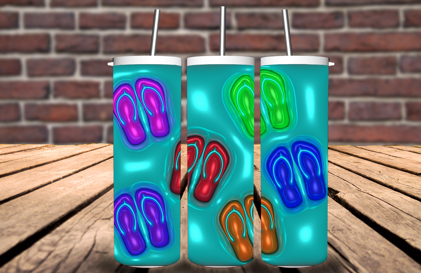 Flip Flops 20 oz Tumbler