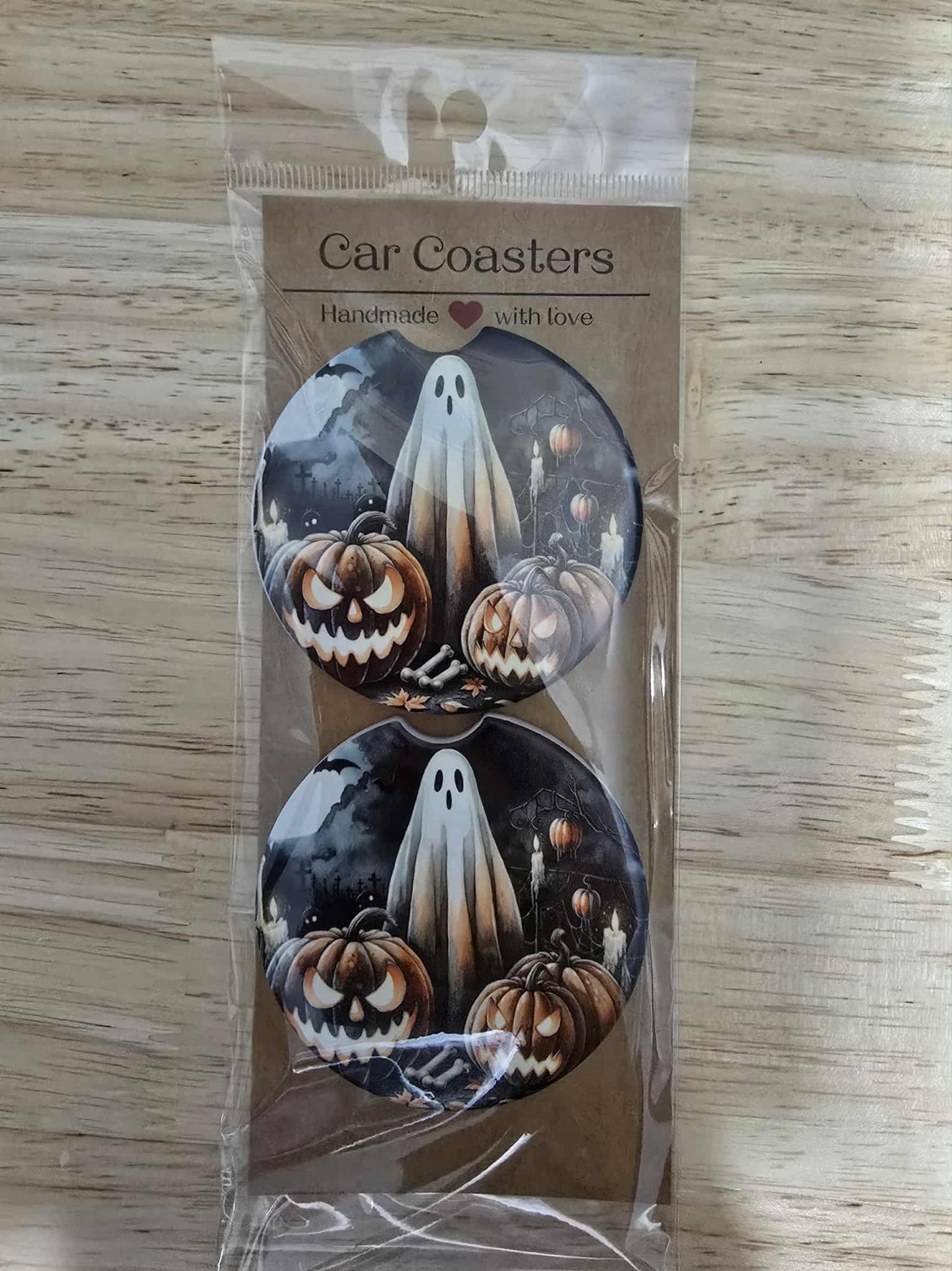 2 Pack Ceramic Car Coasters