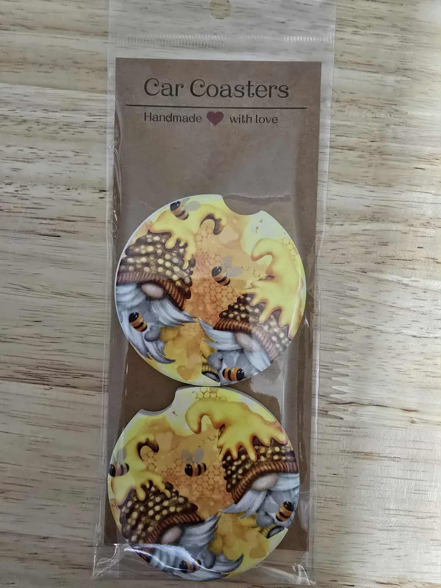 2 Pack Ceramic Car Coasters