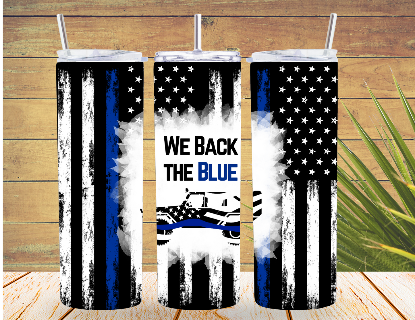 We Back the Blue 20 oz Tumbler