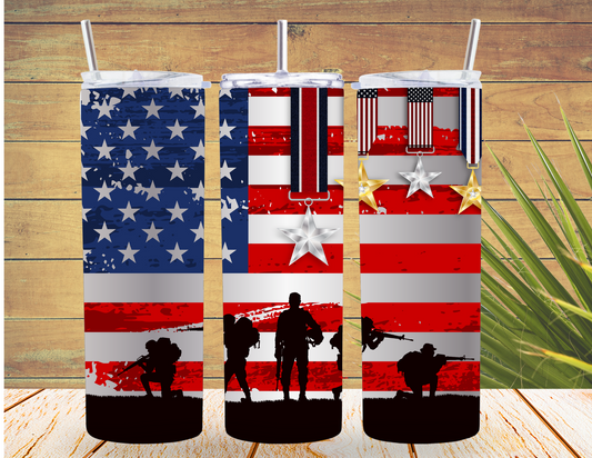 Military Medals 20 oz Tumbler