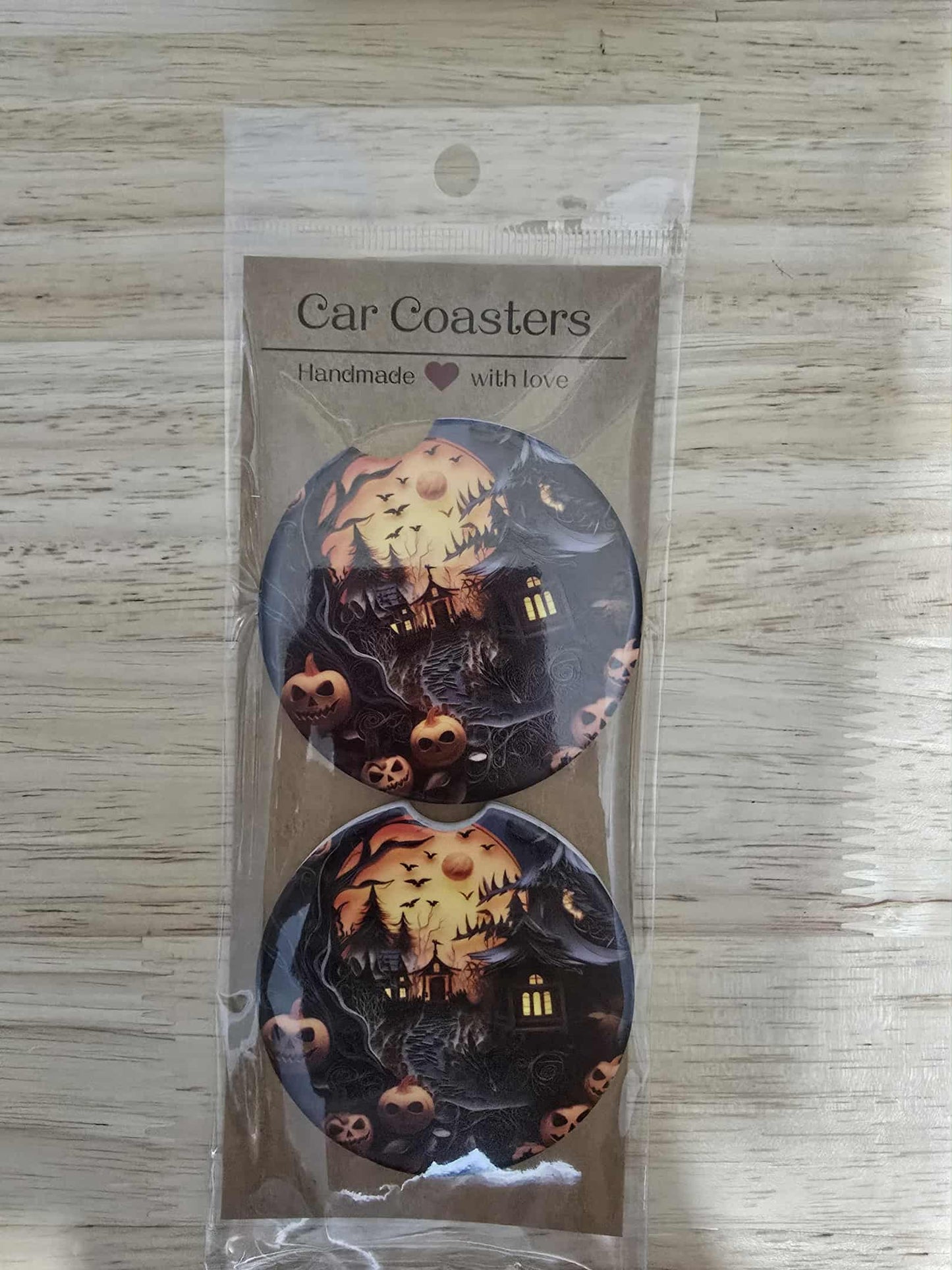 2 Pack Ceramic Car Coasters
