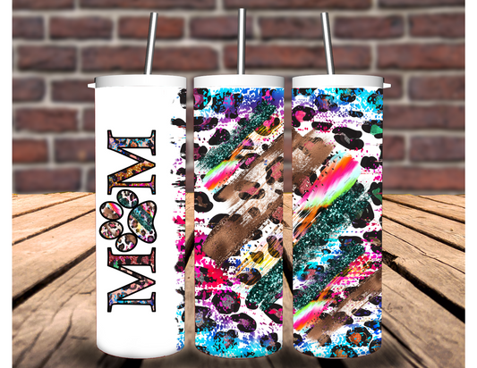 Dog Mom Leopard 20 oz Tumbler