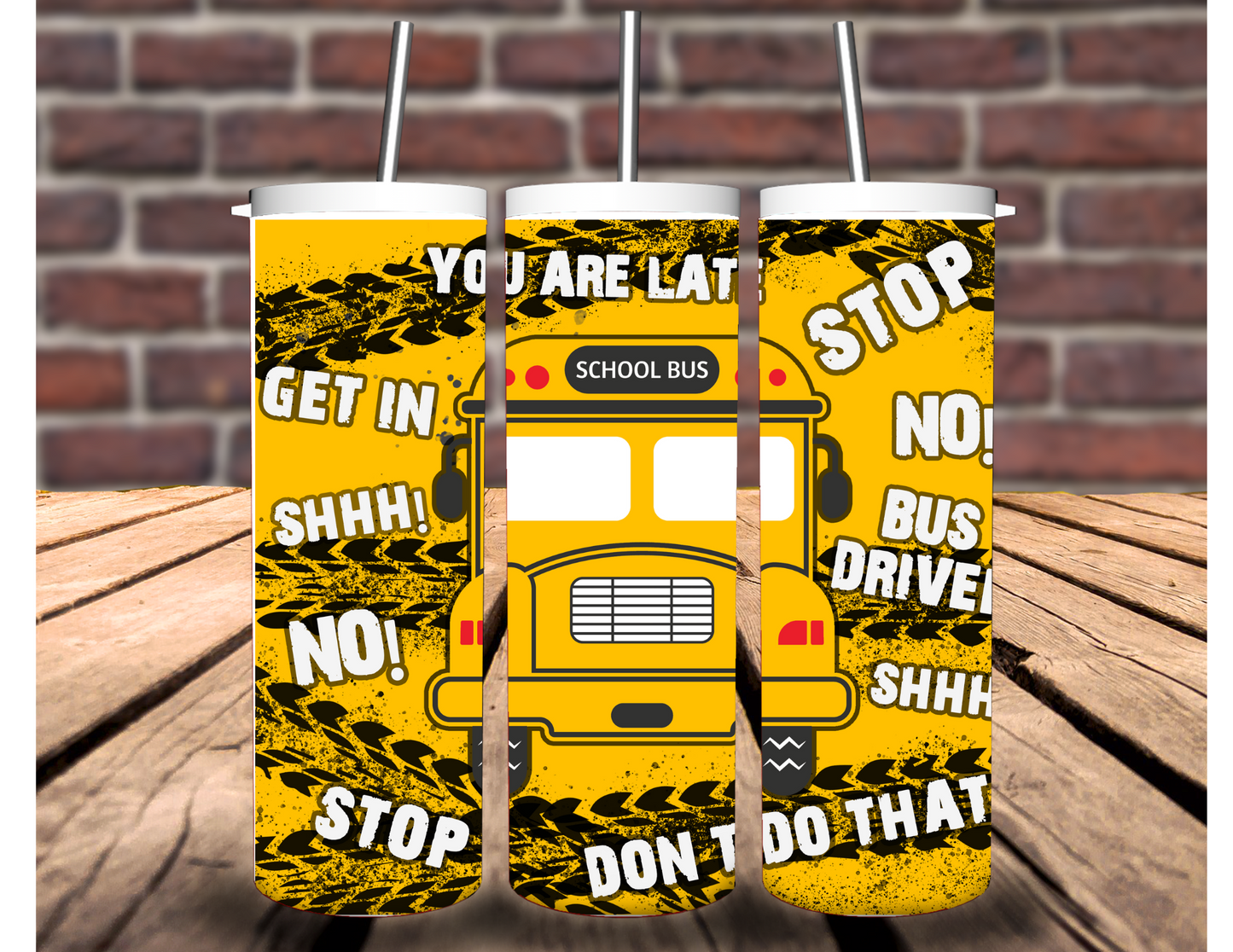 School Bus 20 oz Tumbler