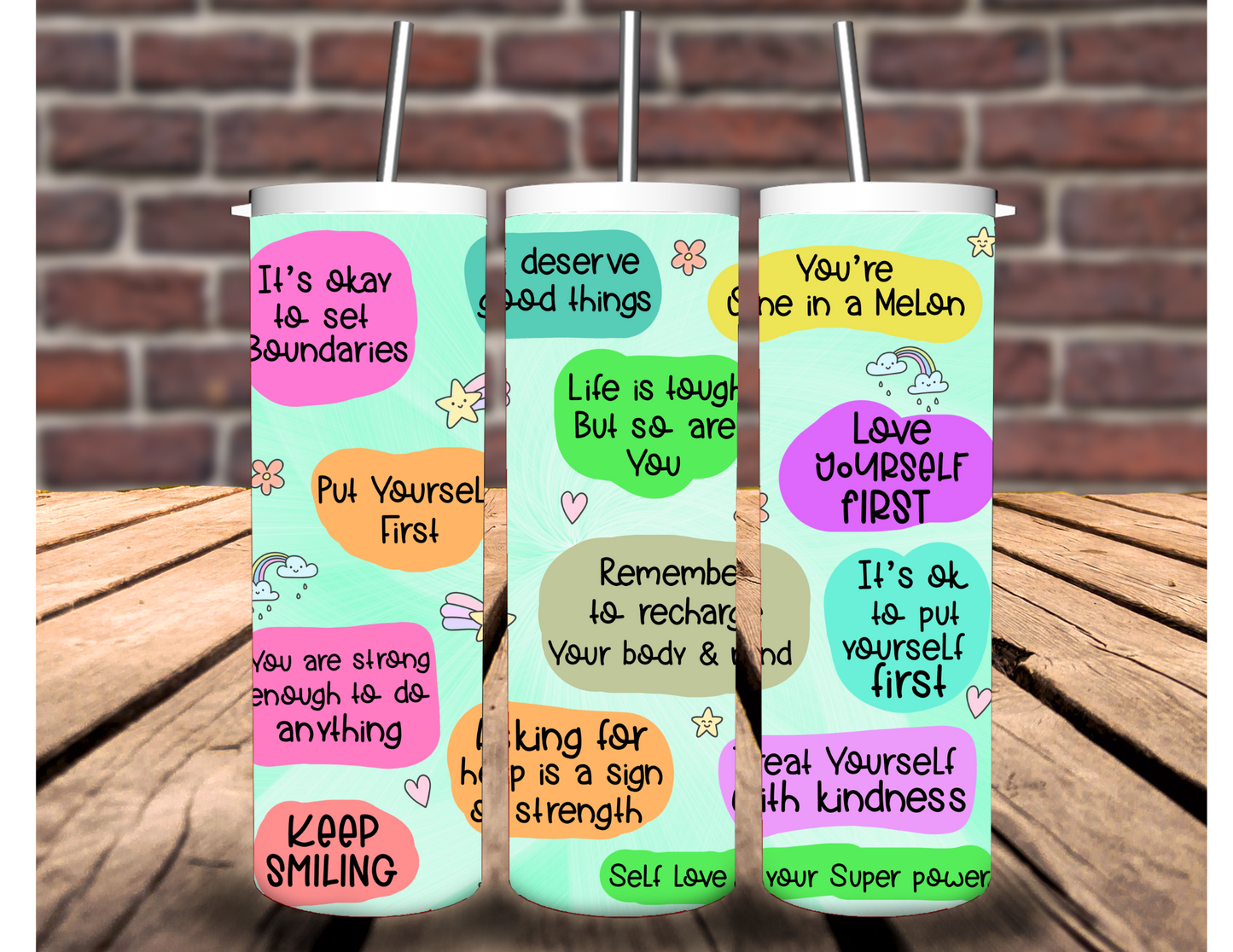 Affirmations 20 oz Tumbler